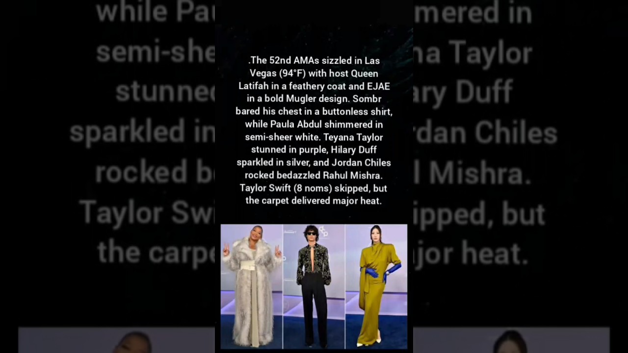 AMAs 2025 Red Carpet: EJAE, Sombr & More Hot Looks #shorts