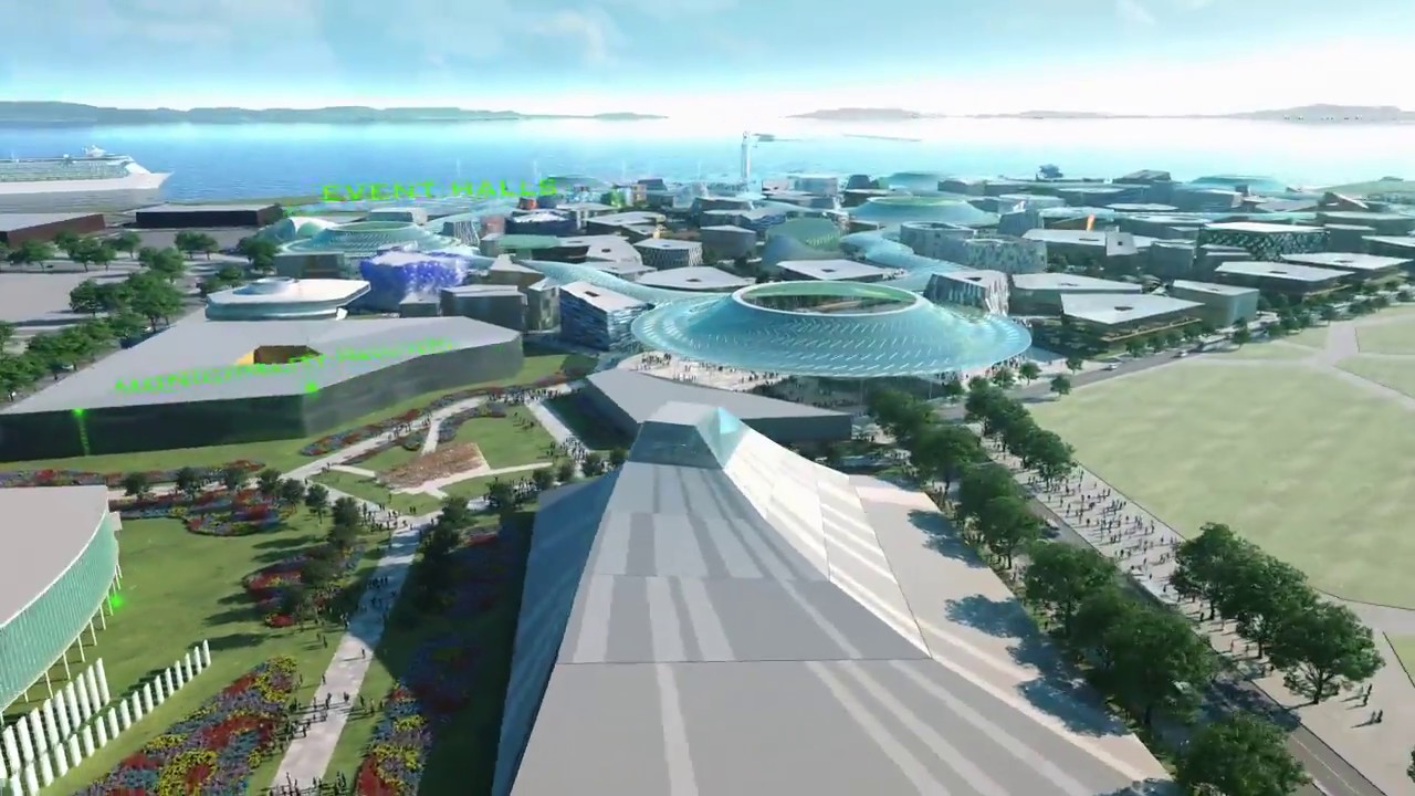 2025年万博会場(イメージ) ~フライスルー映像~ 2025年万博会場(イメージ) ~フライスルー映像~