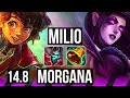 Milio  jinx vs morgana  jhin sup  rank 9 milio 1211  jp grandmaster  148