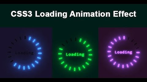 CSS3 Loading Animation Effect | Romin Computer | Mohammad Romin | CodeCanyon