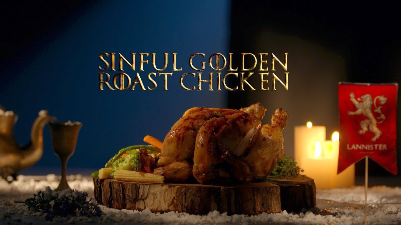 Sinful Golden Roast Chicken | Game Of Feasts | Game Of Thrones Season 8 Special Recipes | India Food Network