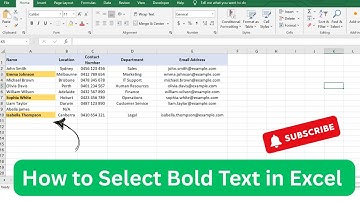 How to Select Bold Text in Excel | Quick Tip!