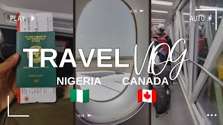 TRAVEL VLOG TO CANADA 🇨🇦 FROM NIGERIA 🇳🇬| as an international student #nigeriatocanada#canadalife