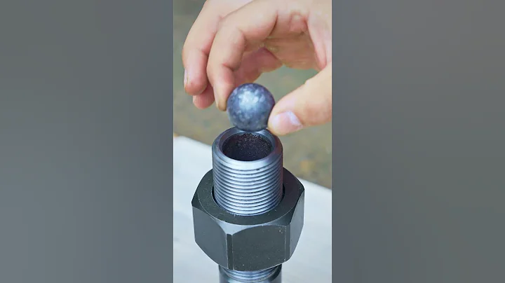 Bolt and Nut mini Cannon. 30mm #mrmichal #minicannon