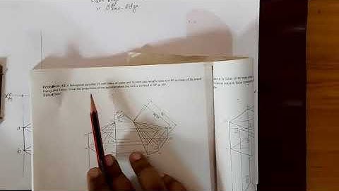 Hexagonal pyramid resting on slant triangular face