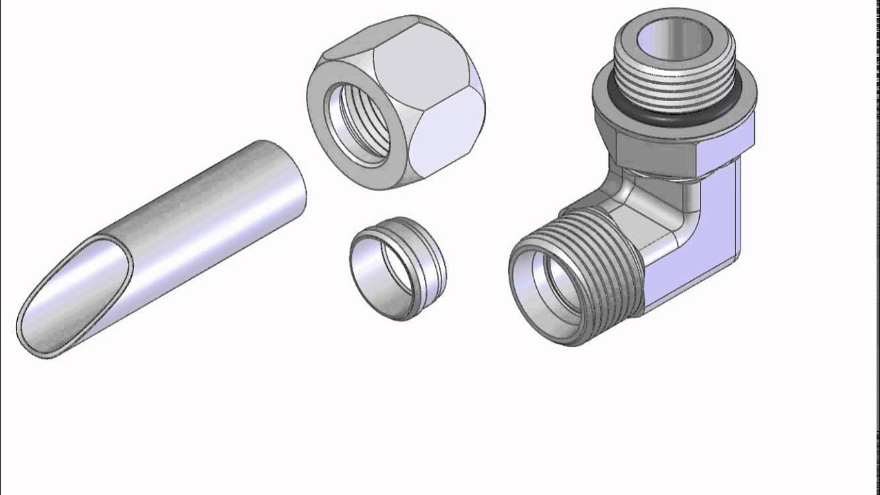 World Wide Fittings   Steel Flareless Fittings Assembly Animation