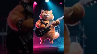 헤비메탈 rock band 비만고양이!! Chubby Cat Rock Band #rock #chubby #ai고양이