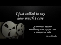 I Just Called To Say I Love You - Stevie Wonder (lyrics) Russian