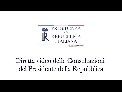 Diretta video delle Consultazioni del Presidente della Repubblica - 10 dicembre