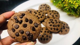 Chocolate Cookies Recipe Without Maida,Cocoa Powder,Butter,Egg & Oven #shorts #youtubeshorts