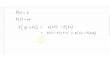 If `E` and `F` are independent events with `P(E)=p` and `P(F)=2p` and P(exactly one of E,F) `=