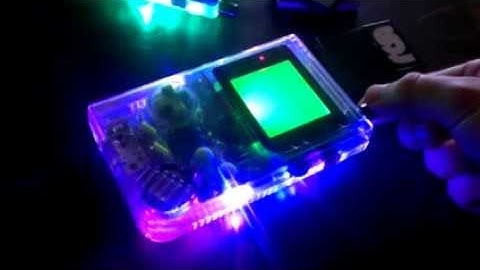 Custom Gameboy DMG with RGB case lighting from b_tech