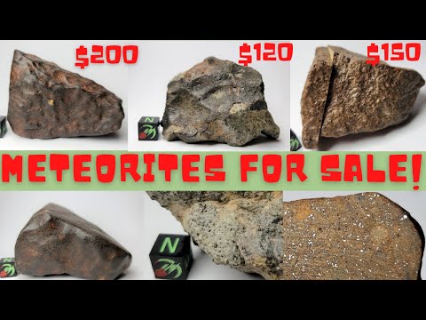 Meteorites for Sale Unclassified - Buy Real Meteorites from Space! Three NWA Chondrite Meteorites