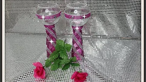 $4 BLING DOLLAR TREE VASE