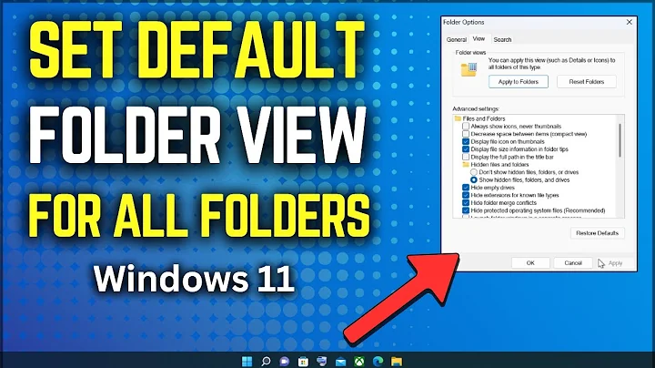 How to Set a Default Folder View for All Folders in Windows 11