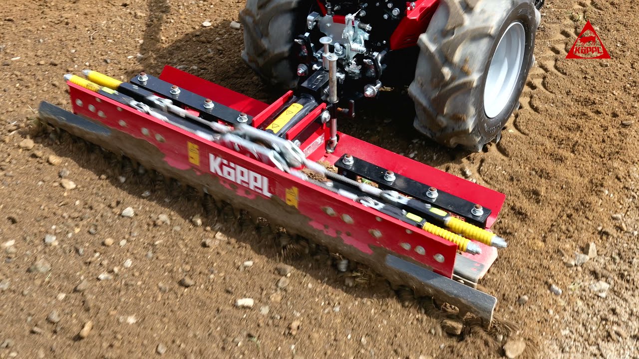 KÖPPL Doppel-Planierrechen KP125 für die Bodenbearbeitung 