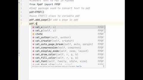Convert Text to PDF in Python | pdf Package | Prof.Antony Vijay #shorts