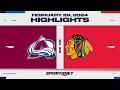 NHL Highlights | Avalanche vs. Blackhawks - February 29, 2024