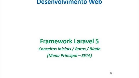 Aula 01 - Introdução ao Laravel - #Laravel
