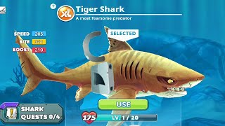 Hungry Shark World - NEW Tiger Shark Unlocked Bigger, Stronger & Faster - Android Gameplay screenshot 1