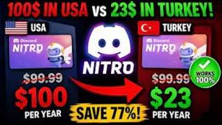 how to get discord nitro with the cheapest price ever (2026 method with turkey region)