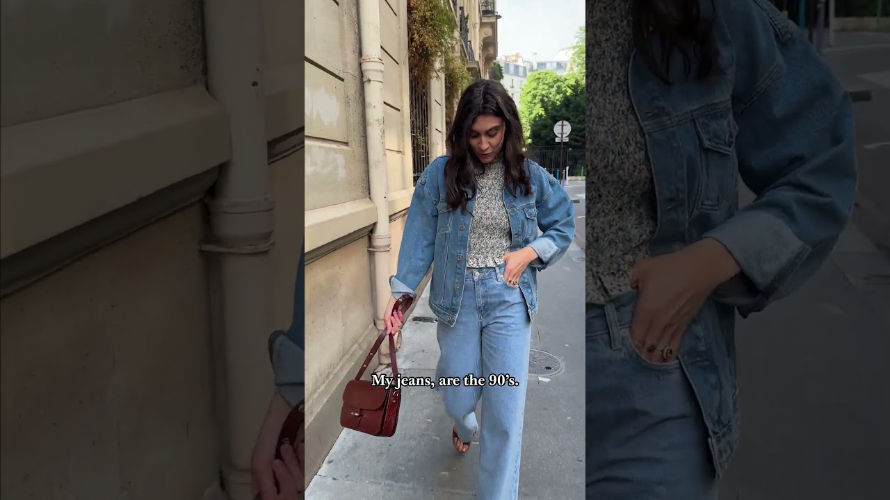 Outfit of the day: denim, flowers and burgundy ❤️ 