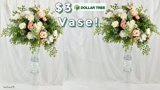 Gorgeous Tall Wedding Centerpiece with  $3  Dollar Tree Vase! | Dollar Tree DIY | DIY Tutorials