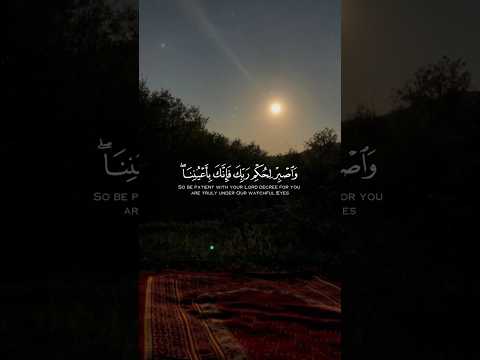 و اص ب ر ل ح ك م ر ب ك ف إ ن ك ب أ ع ي ن ن ا القارئ أحمد النفيس 