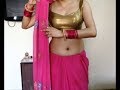 how to wear gujarati style saree video