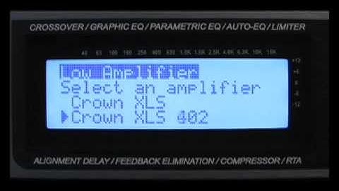 Setting Up A DriveRack PA
