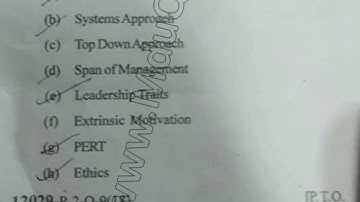 MBA 2nd Sem Fundamentals of Management Question Paper 2018