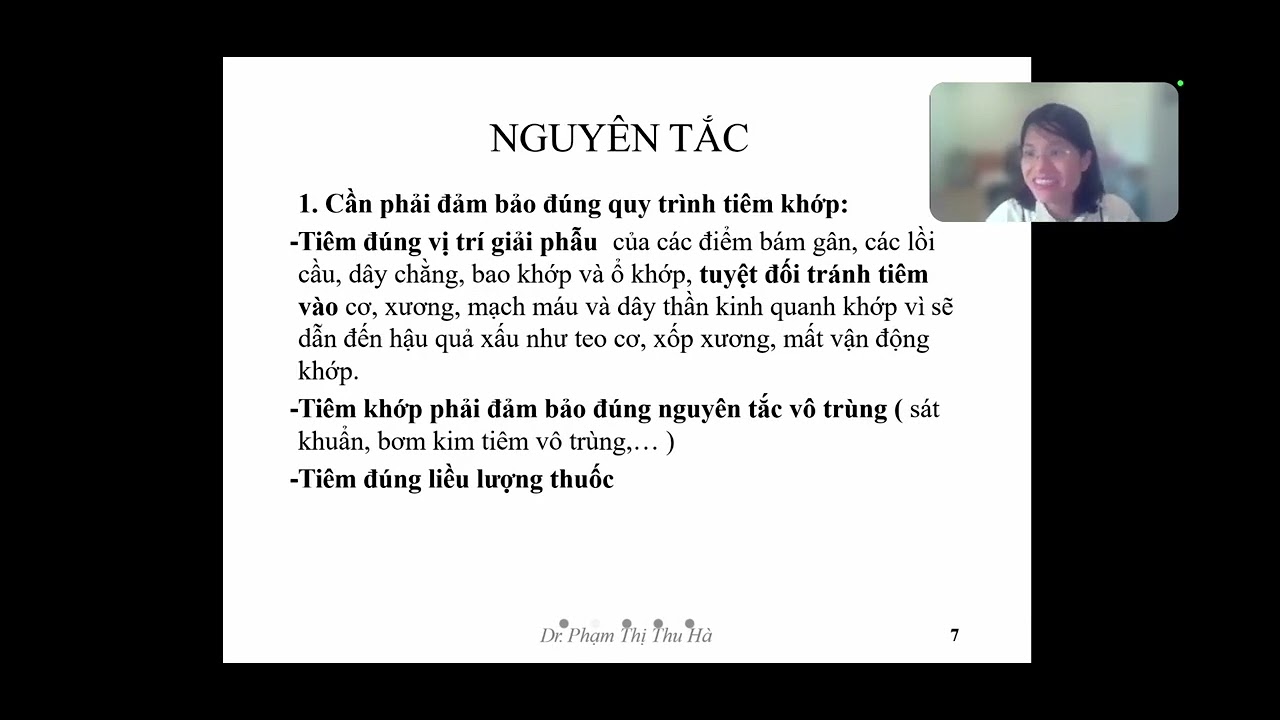 THỰC HÀNH TIÊM KHỚP CƠ BẢN | BS. PHẠM THỊ THU HÀ