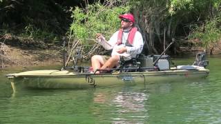 Fishing a Dropshot Rig for Big Bluegill from Kayak