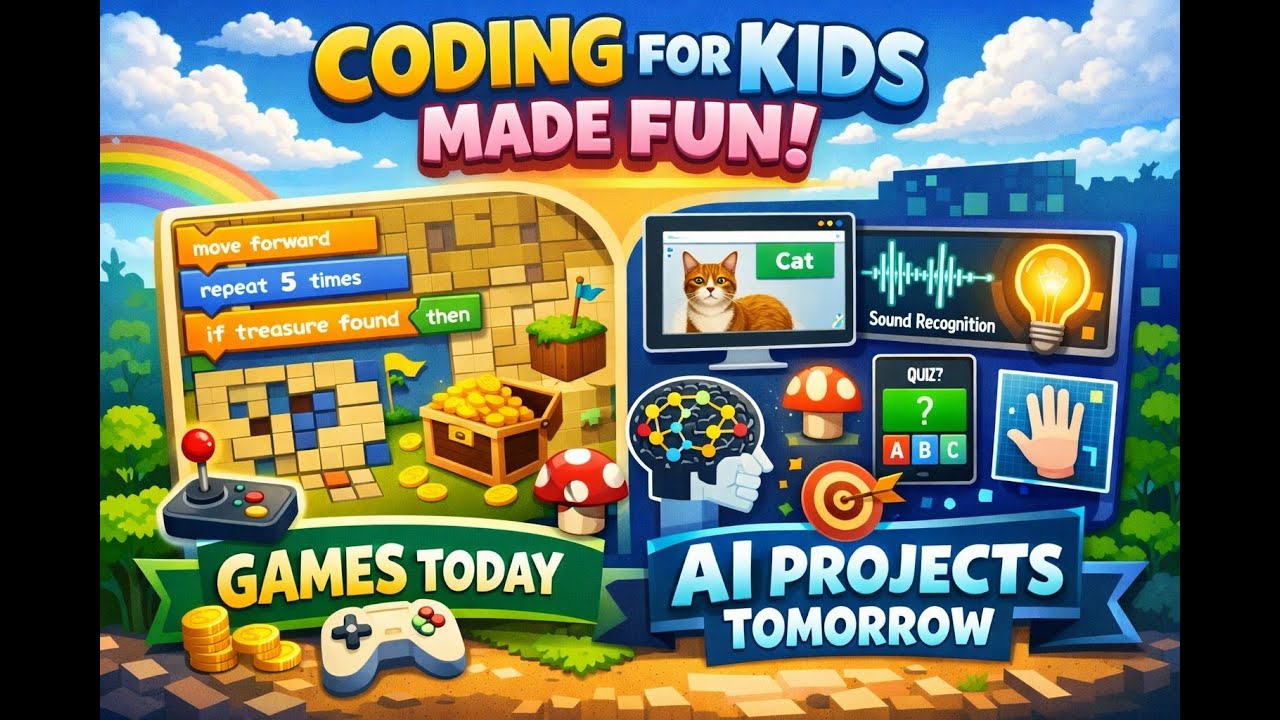 Coding For Fun Part 12. Coding for Kids Made Fun: Games Today, AI Projects Tomorrow ...