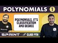 Polynomials 01 | It's Classification and Degree | Class 9 | NCERT | Sprint