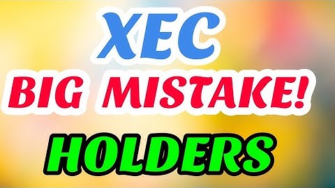 Ecash Holders Big Mistake! || Ecash Price Prediction || XEC ecash Today Update