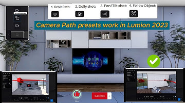 Camera Path presets work in Lumion 2023