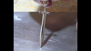 Broadsword with Ruby Accents, Tutorial For Sword Pendant