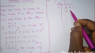 Number Base Conversion - Intro and Examples