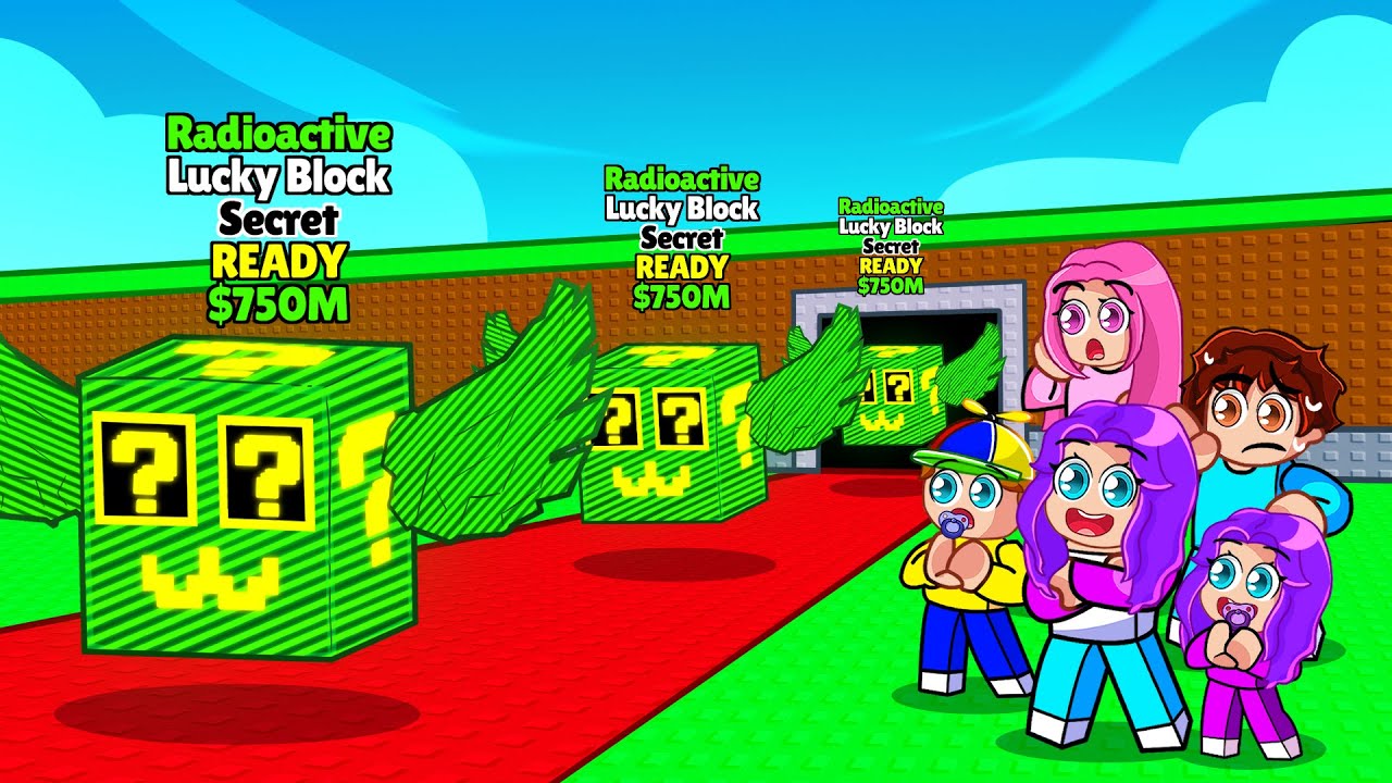 Steal a Brainrot'ta 100 RADIOACTIVE LUCKY BLOCK Açtım!