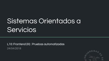 SOS1718 - L10 - Pruebas de front-end con protractor