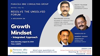 Webinar 2 - Growth Mindset - Integrated Approach - Panacea eBiz Consulting Group