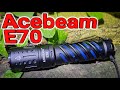 Acebeam E70 review Trailtrek 4600 lumen 21700 USB type C