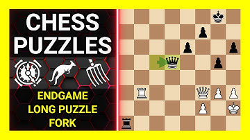 Chess Puzzles to Practice. Themes: Endgame, Long puzzle, Fork. Learn Chess
