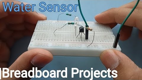 How To Make A DIY Water Sensor on Breadboard | Water Level Indicator|Breadboard projects|