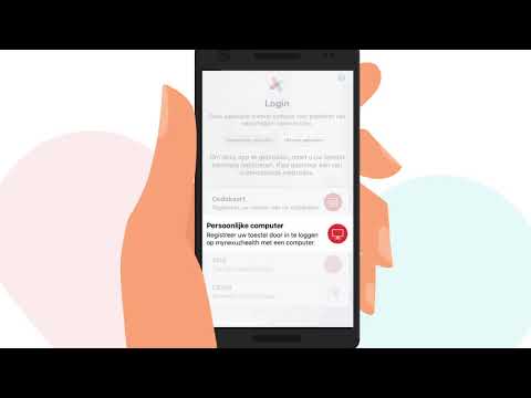 Registratie van de mynexuzhealth app via de PC