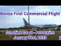 Bonza first commercial flight ybsuybpn january 31st 2023