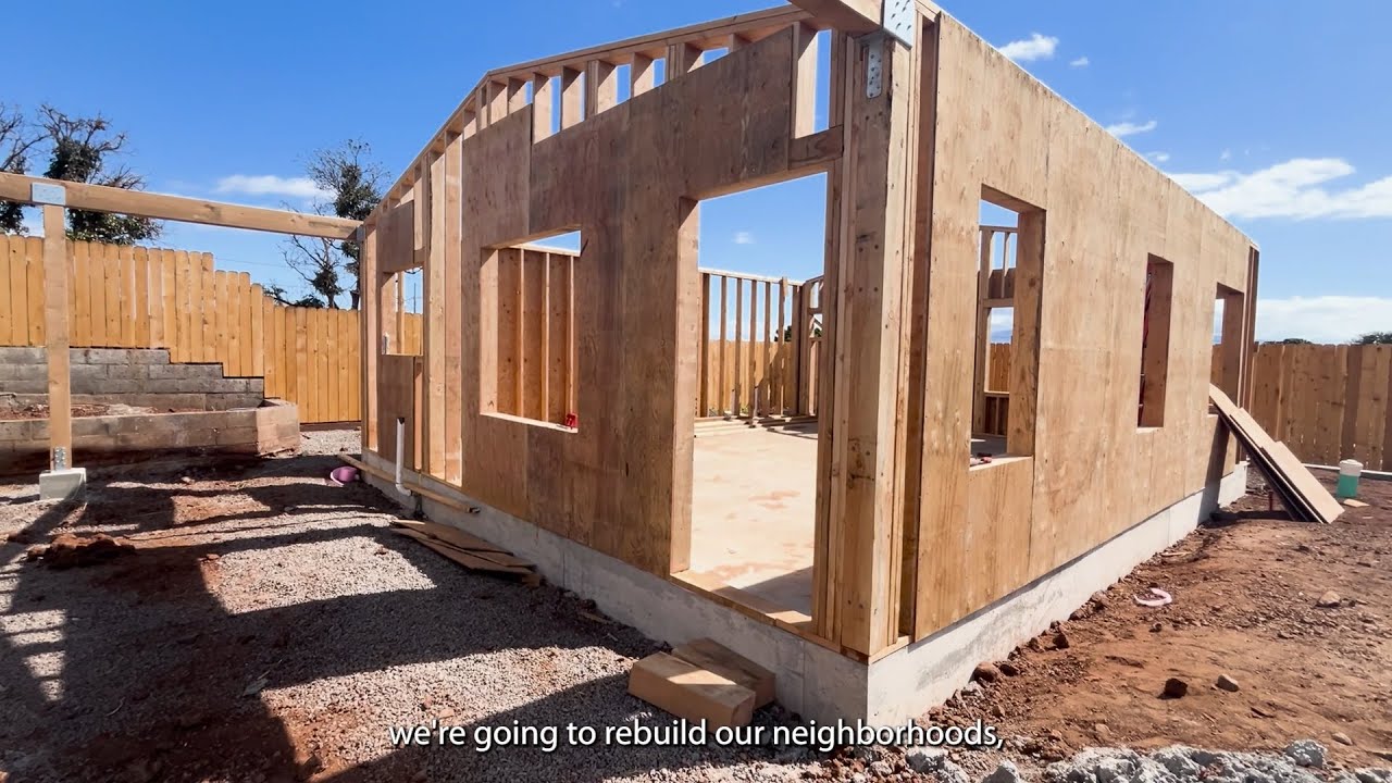 First home in Lahaina to rebuild