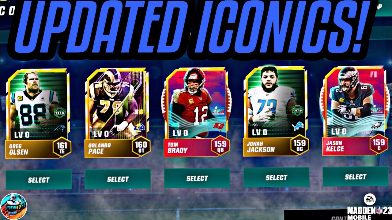 2X UPDATED ICONIC SELECT PACKS! 164 OVR PLAYERS! Madden Mobile 23 YouTube