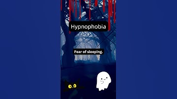 What is Hypnophobia? | Scary Saturday #saturday #scary #phobia #fear #learning #hypnophobia